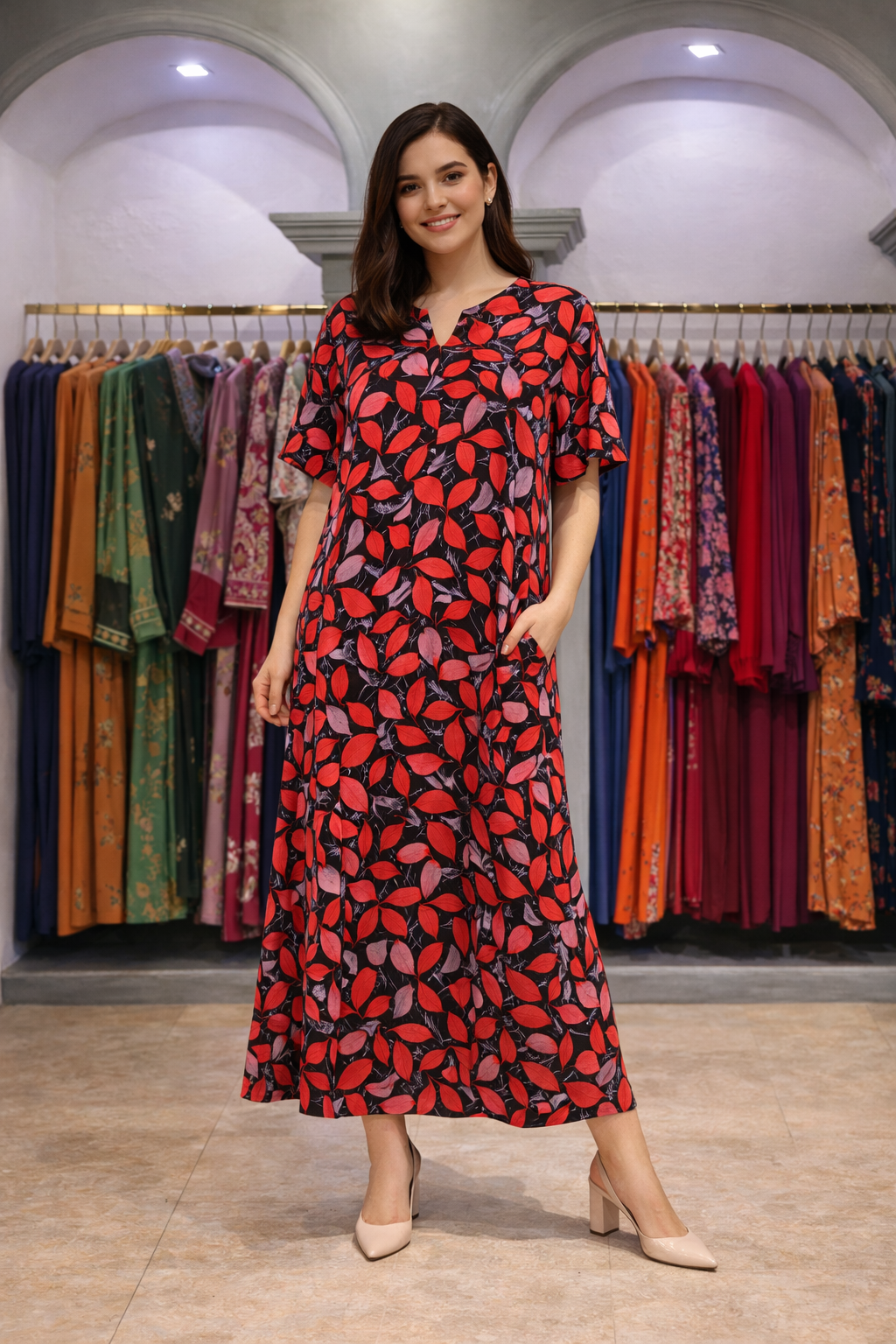 دشداشة طويل فري سايز - alternate view